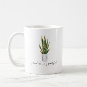 Caneca De Café Bom Dia Linda Planta Envasada Fofa