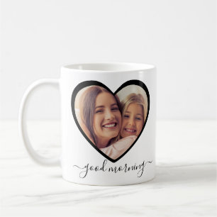 Caneca De Café Bom Dia Mãe Personalizada 2 Fotos Foto Foto de Co