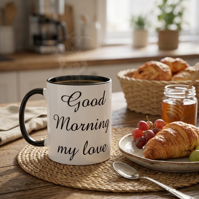 Caneca de Café Bom Dia Meu Amor – Presente Românti (Criador carregado)