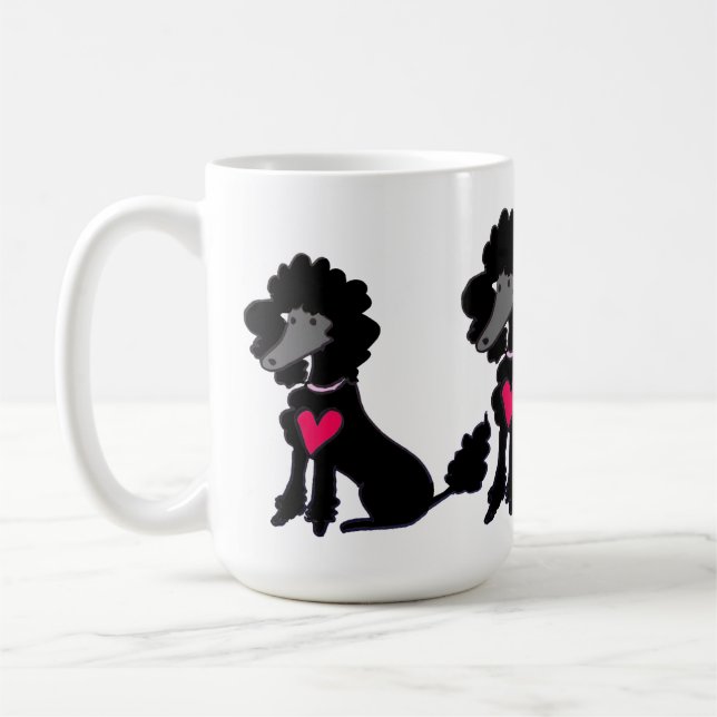 Caneca De Café Bom Dia, Poodles! (Esquerda)