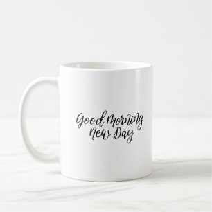 Caneca de Café "Bom Dia" Simple Moderna