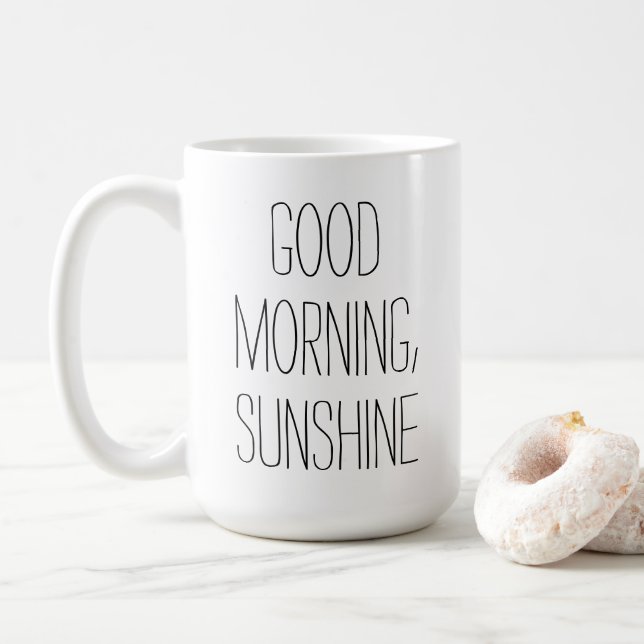 Caneca De Café Bom dia, sol (Com Donut)