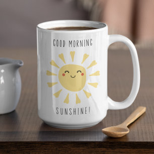 Caneca De Café Bom dia Sunshine Kawaii