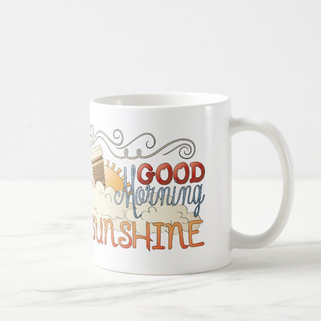 Caneca De Café Bom dia Sunshine Mug Coffee Cup (Direita)