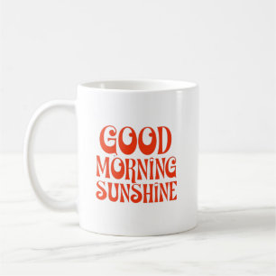 Caneca De Café Bom dia Sunshine Retro Decor Impressão