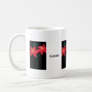 Caneca De Café Bom Dia Texto Doce Flor Imagem Clássico