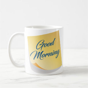 Caneca De Café Bom dia Yellow Note Coffee Mug