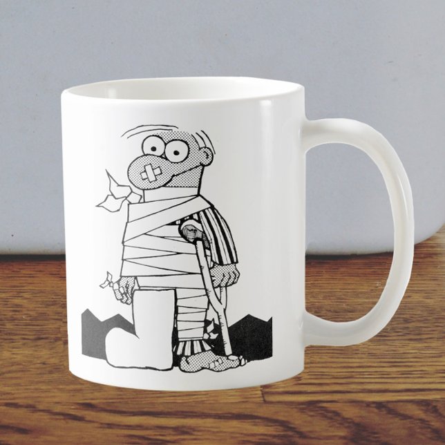 Caneca De Café Bom Homem em Bandages - Paciente Hospital (Criador carregado)