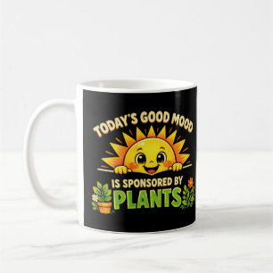 Caneca De Café Bom Humor de Hoje Patrocinado Por Plantas