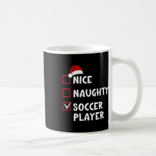 Caneca De Café Bom Jogador de Futebol Travesso Lista de Natal Eng
