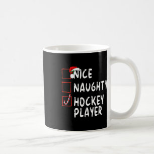 Caneca De Café Bom Jogador de Hóquei Natal Papai Noel Travesso 
