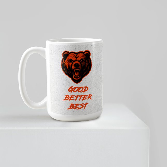 Caneca De Café Bom Melhor Ótimo Nunca Deixe Descansar (Criador carregado)
