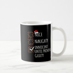 Caneca De Café Bom Travesso Inocente Até Prova em Contrário Natal