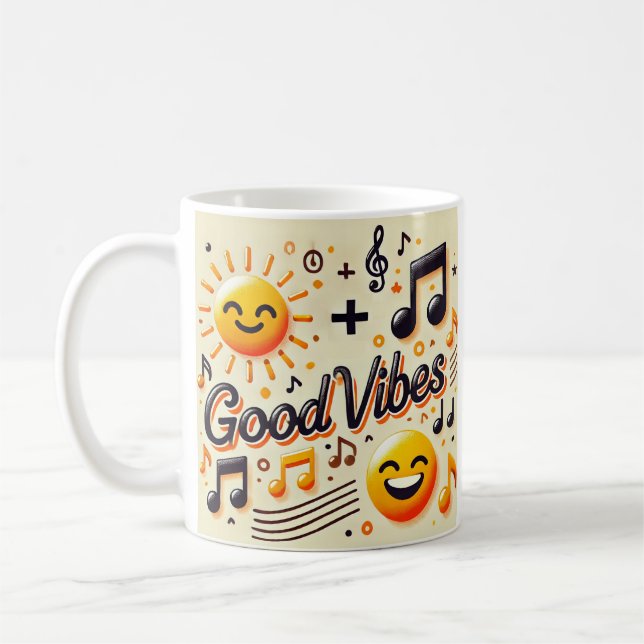 CANECA DE CAFÉ ☀️ + 🎶 = BOM VÍBULOS (Esquerda)