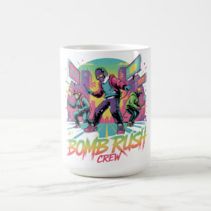Caneca De Café Bomb Rush Cyberfunk – Rebelião de Rua Neon
