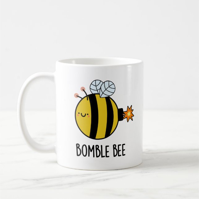 Caneca De Café Bomba de Bomba Bumblebee Engraçado Bomba de Bomba  (Esquerda)