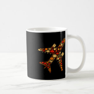 Caneca De Café Bomba de Bombas do outono Avião de Ação de Graças