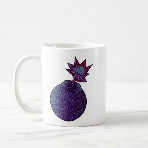 Caneca De Café Bomba Glitter Galaxy