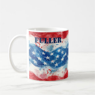 Caneca De Café Bomba Personalizada de Rato Americano Patriótica