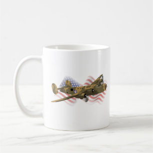 Caneca De Café Bombardeio pesado do Libertador B-24 WW2