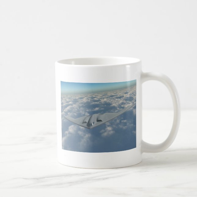 Caneca De Café Bombardeiro B2 acima das nuvens (Direita)