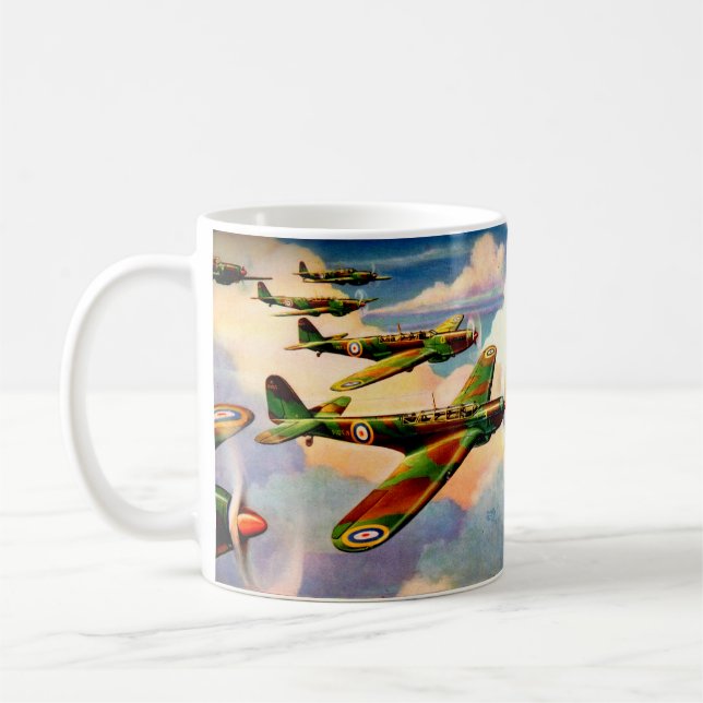 Caneca De Café Bombardeiro médio britânico Fairey Junior, de 1939 (Esquerda)