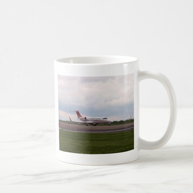 Caneca De Café Bombardier Lear Jet 45XR (Direita)