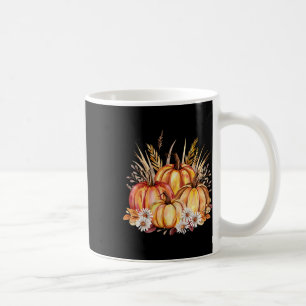Caneca De Café Bombas De outono E Colheita De Trigo