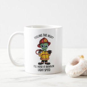 Caneca De Café Bombeiro alienígena