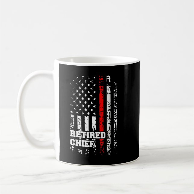 Caneca De Café Bombeiro aposentado Shirt Firefire Rank Retireme (Esquerda)