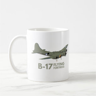 Caneca De Café Bombeiro B-17 Fortaleza Voadora WW2