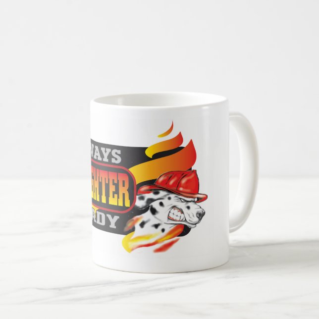 Caneca De Café Bombeiro Coffee Mug (Frente Esquerda)