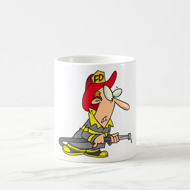 Caneca De Café Bombeiro engraçado com resposta de emergência (Criador carregado)