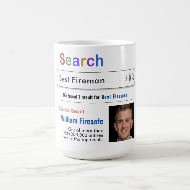 Caneca De Café Bombeiro Engraçado Personalizado Melhor Busca Dota (Centro)