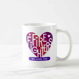 Caneca De Café Bombeiros Que Te Amamos