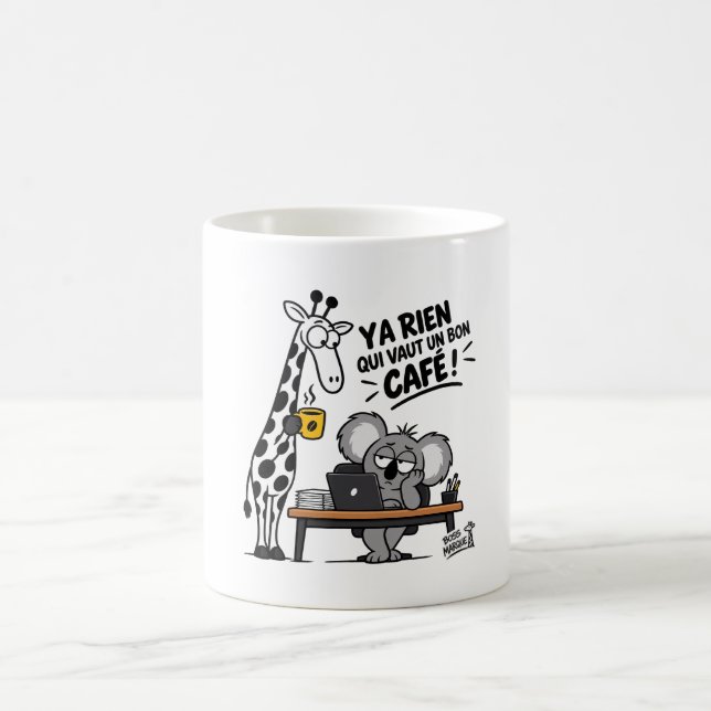 Caneca De Café Bon Café – Funny Giraffe & Koala (Centro)