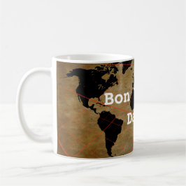 Caneca De Café Bon Voyage com personalização