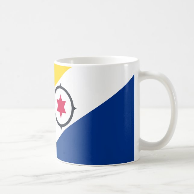 Caneca De Café Bonaire Flag Cerâmica Mug (Direita)