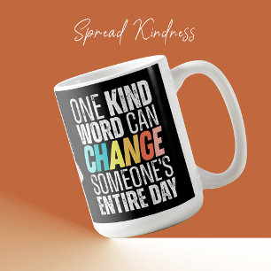 Caneca De Café Bondade Citação Moderna Tendência Inspirativa