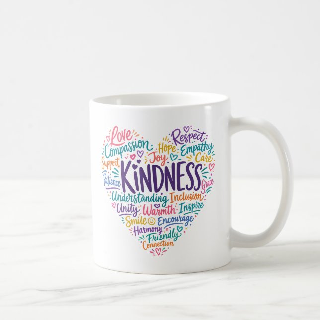 Caneca De Café Bondade compaixão empatia e respeito (Direita)