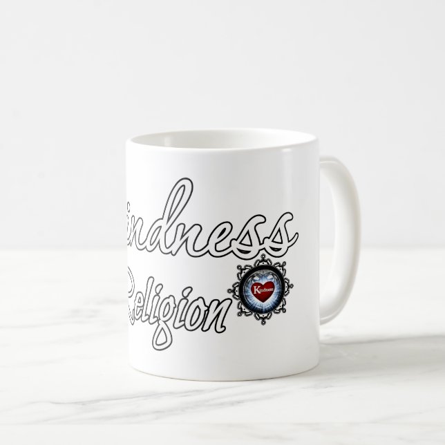 Caneca De Café Bondade É Minha Religião (Frente Esquerda)