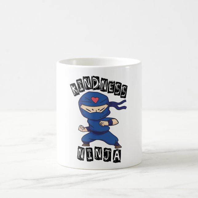 Caneca De Café Bondade Ninja, luta contra a intimidação (Centro)