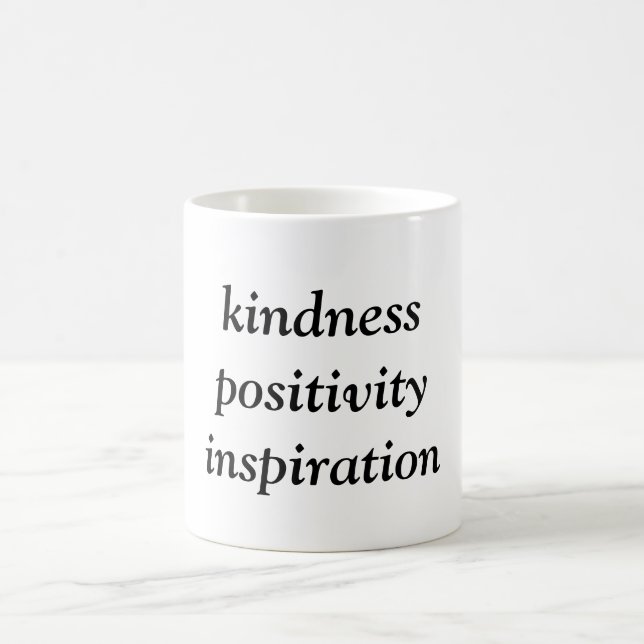 Caneca De Café Bondade Positividade Inspiração (Centro)
