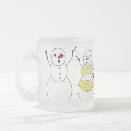 Caneca De Café Bondecos de Neve da Era do Biquíni