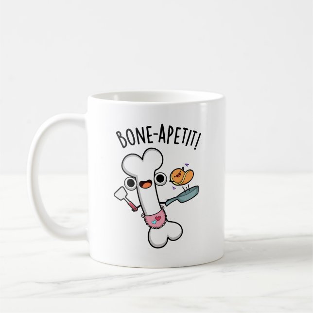 Caneca De Café Bone Apetit Funny Cozinhar Pun (Esquerda)