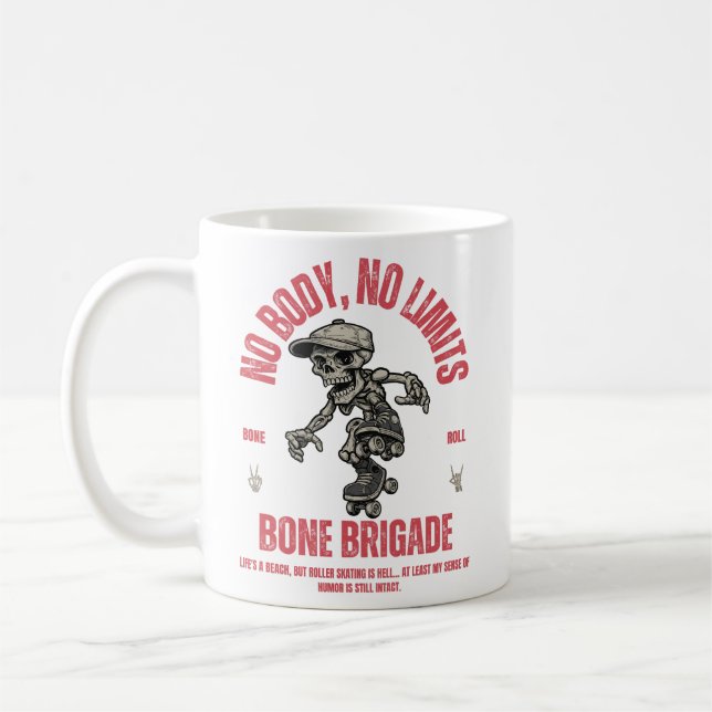 Caneca De Café Bone Brigade Patinação Sobre Rodas (Esquerda)
