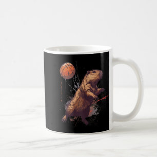 Caneca De Café Boné de Desenho de Lover de Basquete para Arte Ani