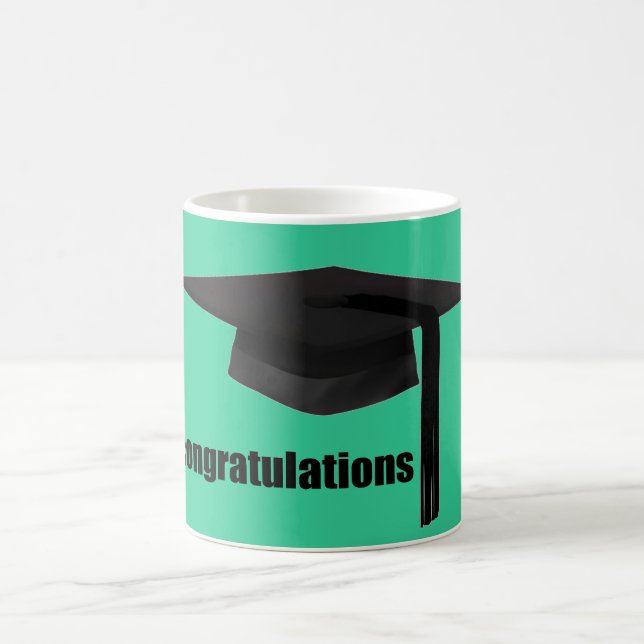 Caneca De Café Boné de formatura parabéns (Centro)