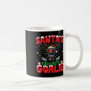 Caneca De Café Boné de Natal do Goleiro Favorito do Papai Noel de