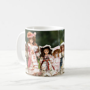 Caneca De Café Boneca antiga